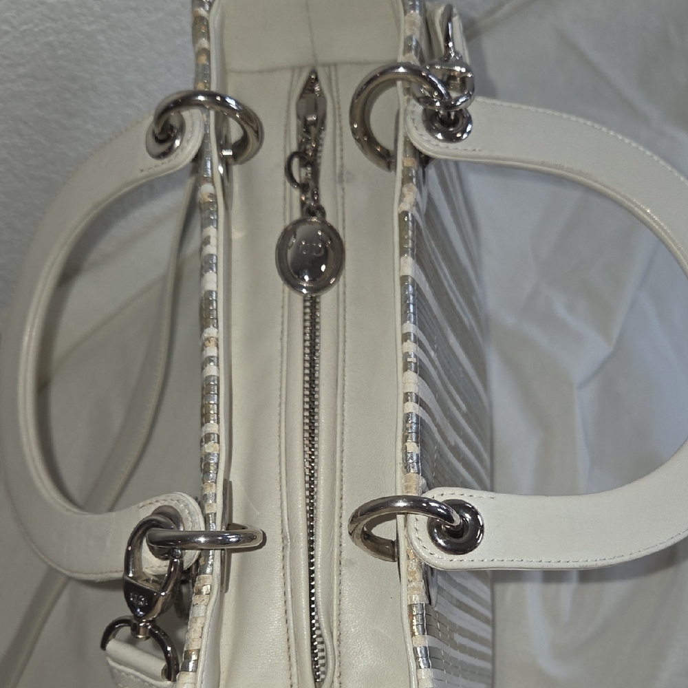 LADY DIOR Gold and Silver Embellished Handbag - Picture 16 of 16